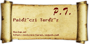 Palóczi Teréz névjegykártya